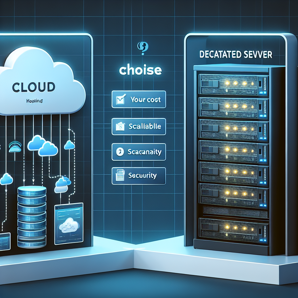 Hébergement cloud ou serveur dédié : que choisir ?