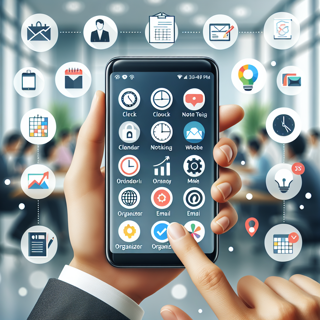 Top applications mobiles pour booster sa productivité au travail